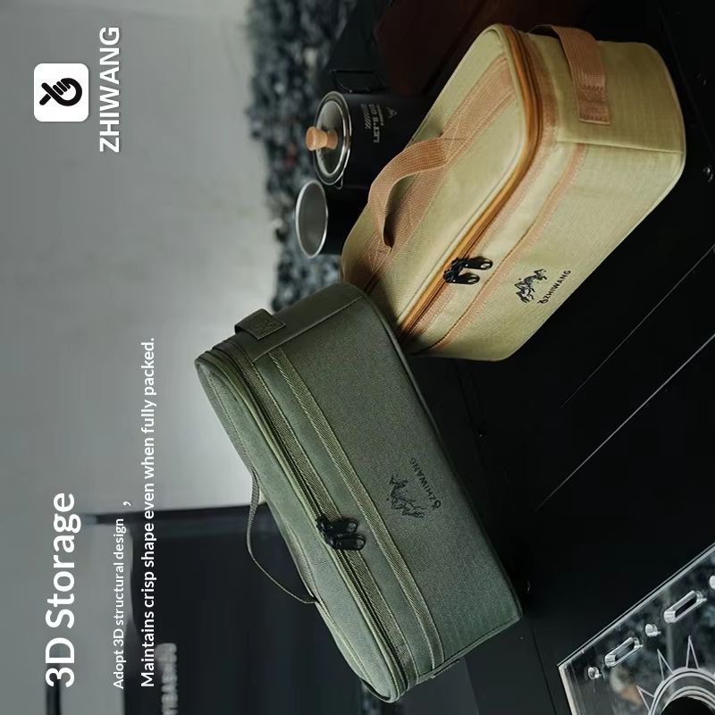 Camping Cooking Organizer - 다용도 휴대용 캠핑 식기 보관 가방,