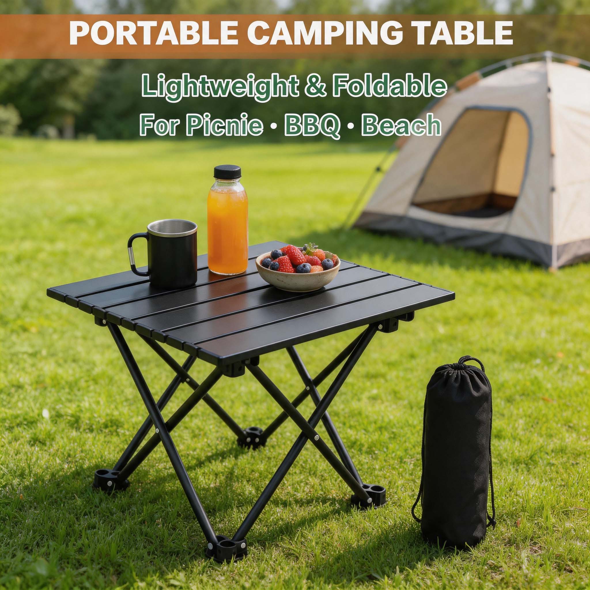 Camping Cooking Table - 1/2개 세트, 캠핑용 접이식 사이드 테이블,
