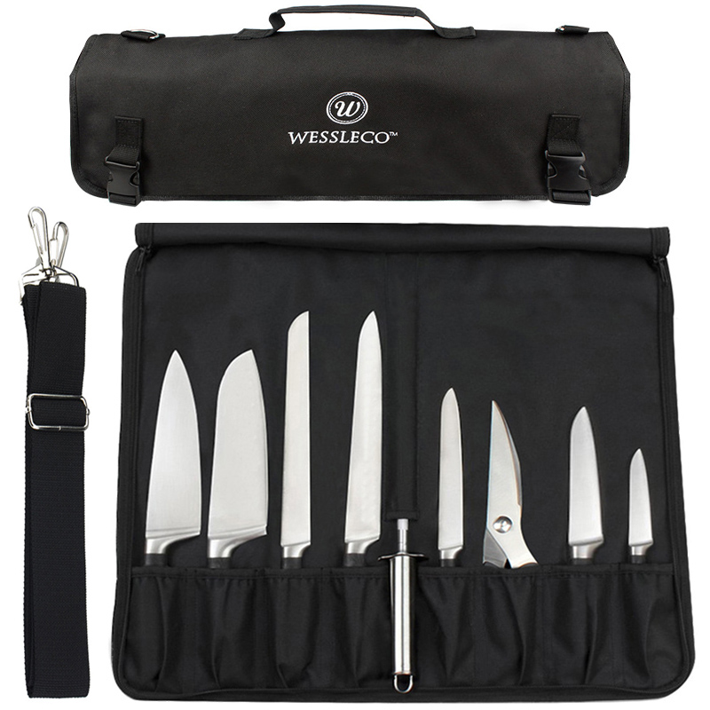 Camping Cooking Organizer - 휴대용 옥스포드 나이프 롤 백, 다중