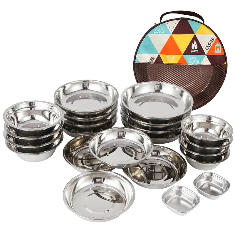 Camping Cooking Dining Set - 캠핑용 휴대식 식기 세트 17/22종 야외