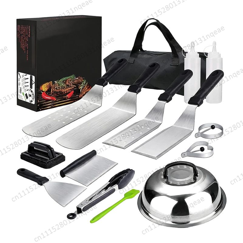 Camping Cooking Flat Top - 평평한 상판 그릴 트레이 액세서리 세트,