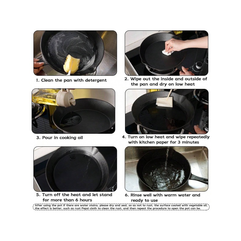 검은색 주철 프라이팬 3/4/5개 세트, 물받이가 달린 - Quality Camping Cooking Set 리뷰 및 가격