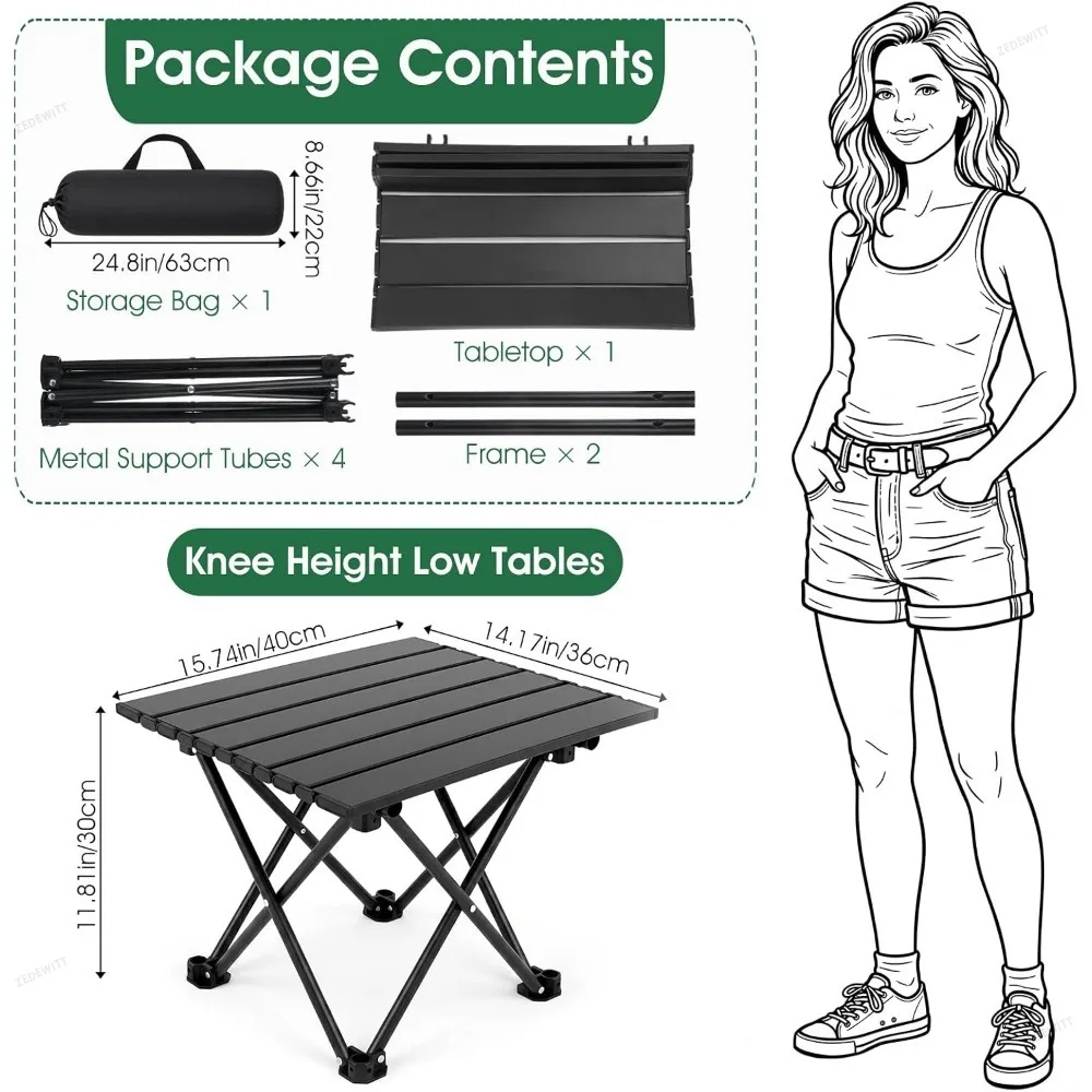 1/2개 세트, 캠핑용 접이식 사이드 테이블, 휴대용, - Camping Cooking Table 리뷰 및 가격