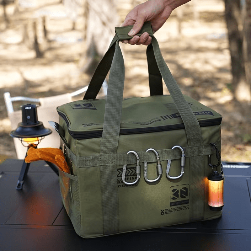 튼튼하고 대용량의 캠핑용품 정리 가방, 고품질 옥스퍼드 - Camping Cooking Organizer 리뷰 및 가격