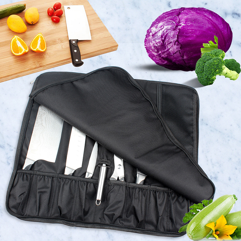 휴대용 옥스포드 나이프 롤 백, 다중 포켓 주방 용품, - Camping Cooking Organizer 리뷰 및 가격